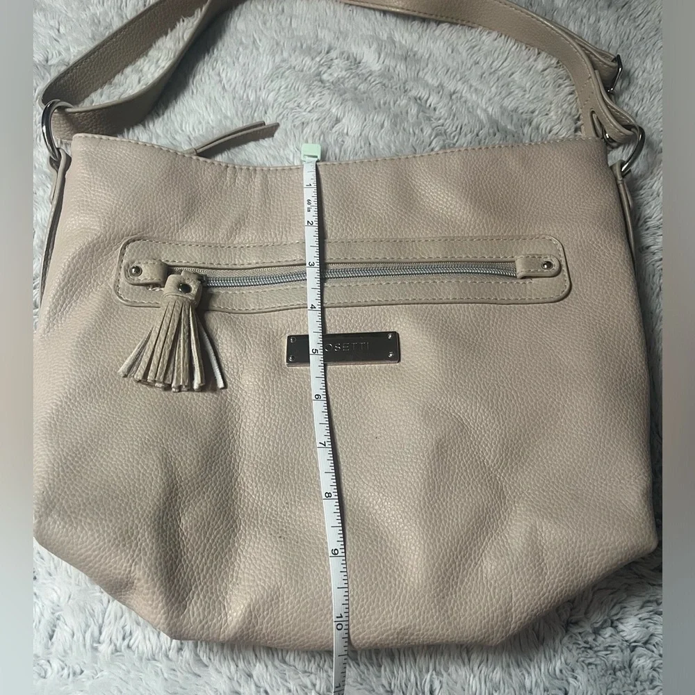 Rosetti‎ Women's Tan Handbag Purse Tassel Shoulder or Crossbody